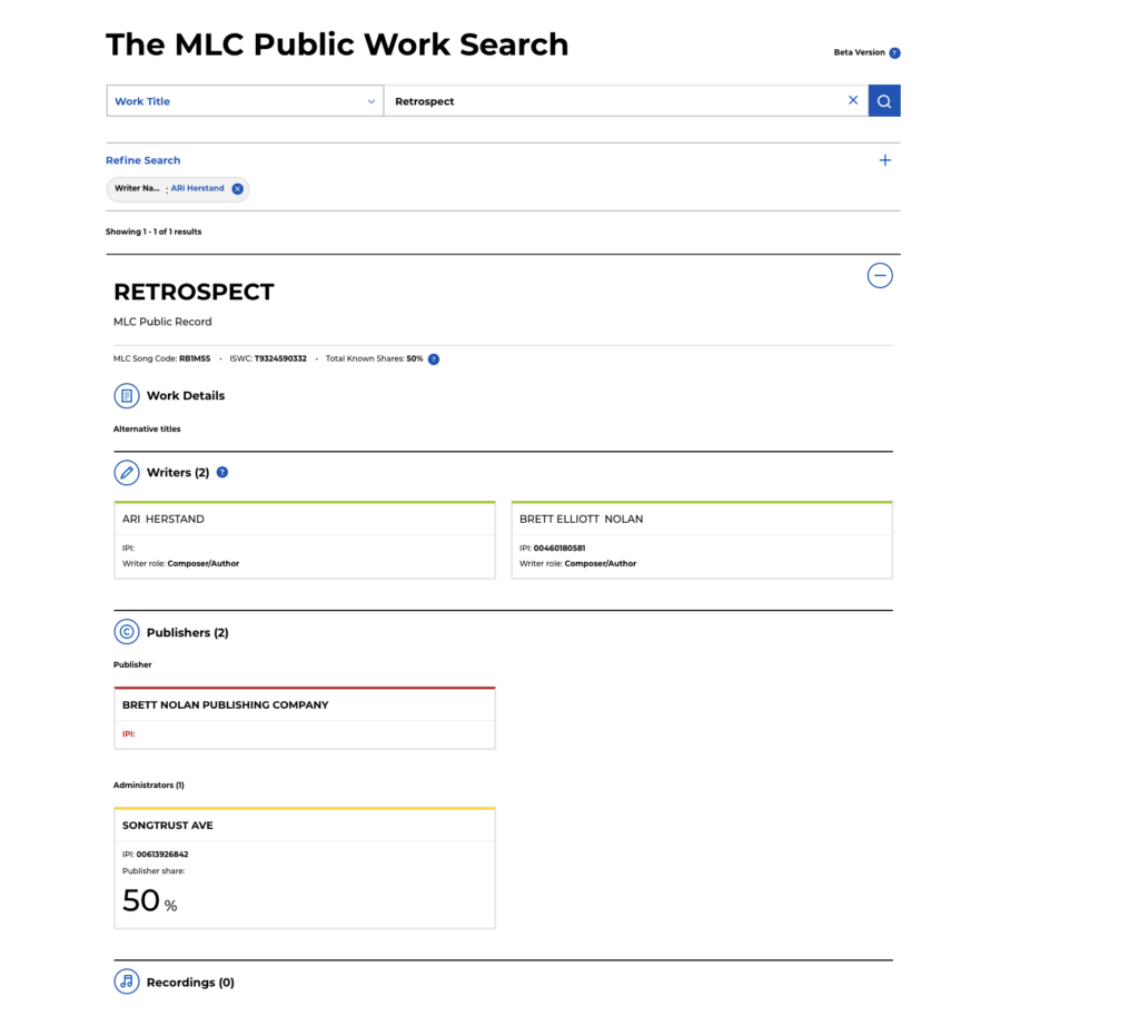 MLC Public Work Search