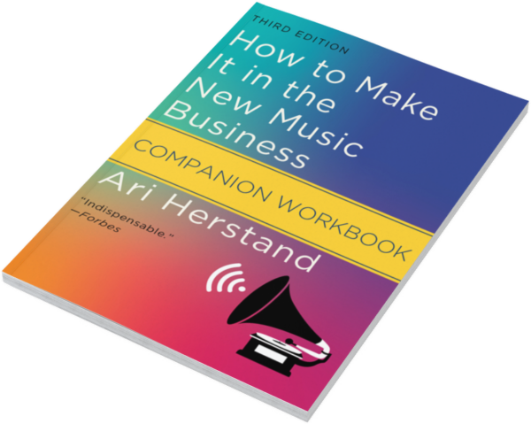 Companion Workbook of How to Make It in the New Music Business, 3rd Edition