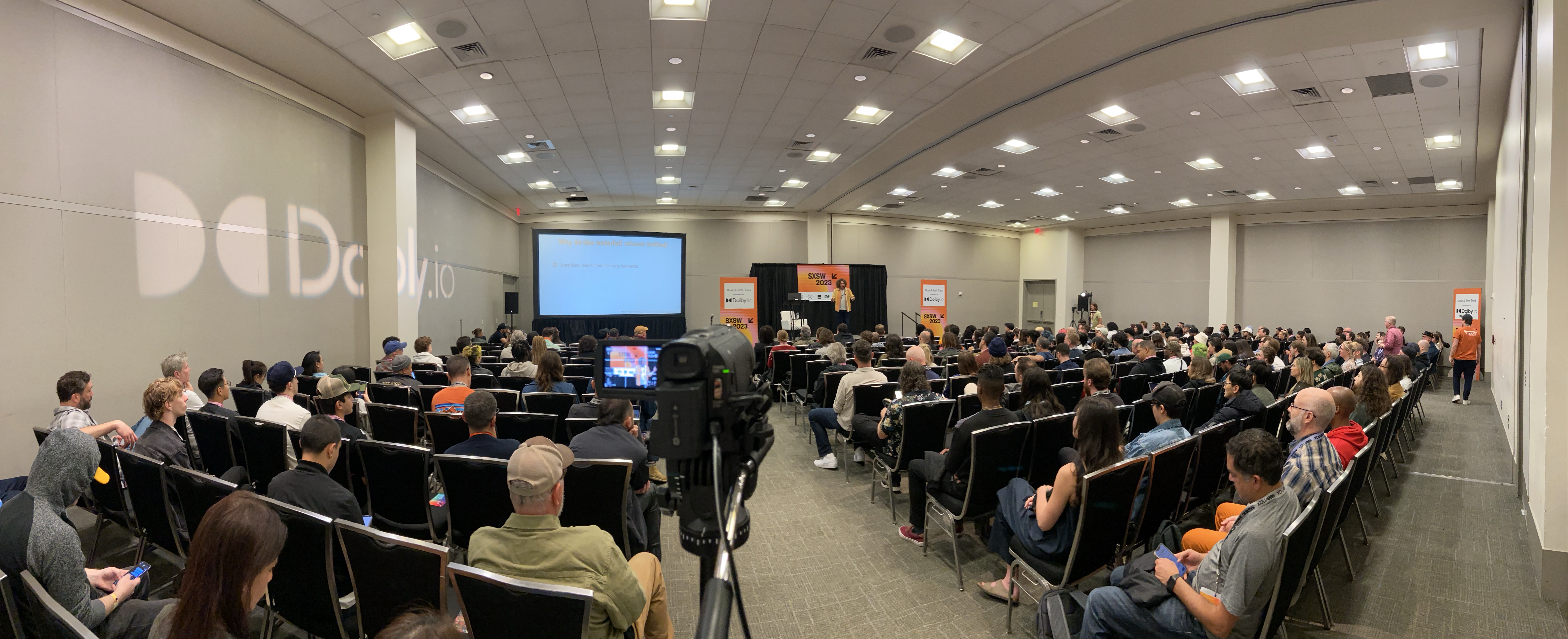 Ari Herstand giving a speech at SXSW